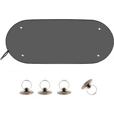 Tendine Parasole Auto Lunotto Posteriore 100x50 Cm Nero Universale per Auto - Miniatura 1