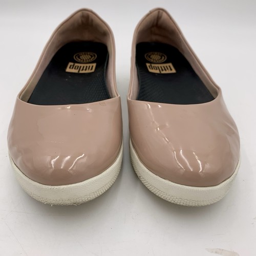 Fitflop Womens Superballerina Ballet Flats Patent Leather Dusty Rose Shoes Sz 6 - Picture 4 of 9