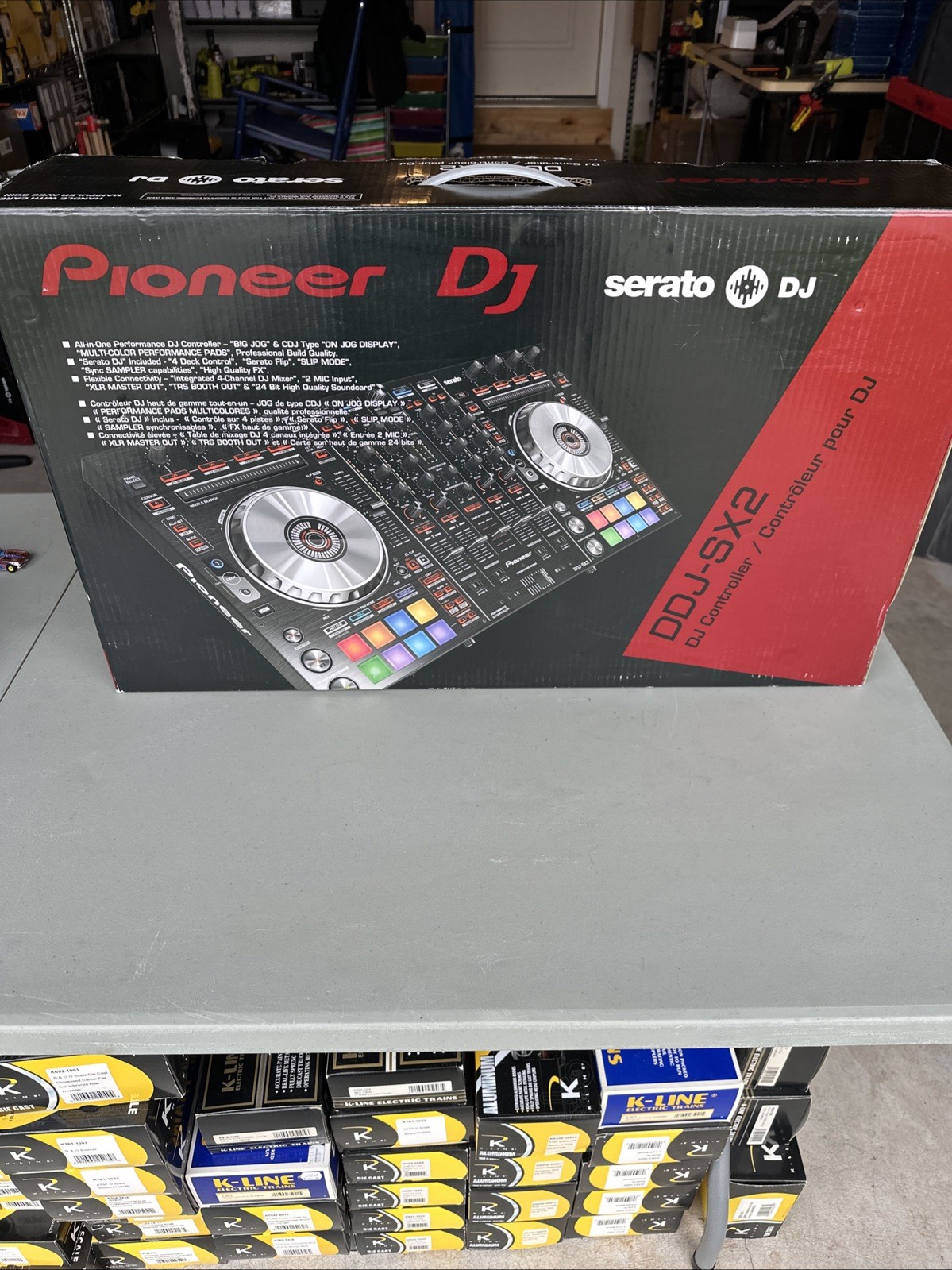 Pioneer DDJ-SX2 4-Channel/4-Deck Serato DJ Controller 16-Pad Black BOX ONLY