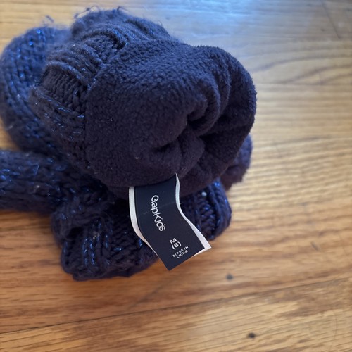 GAP kids Mittens Sz M 8 Blue Sparkly - Picture 4 of 4