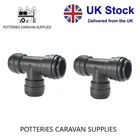 JOHN GUEST 12MM SPEEDFIT FITTINGS 12MM JG PUSHFIT. 2 X EQUAL TEE PM0212E WS1202