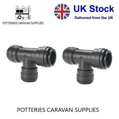 JOHN GUEST 12 MM SPEEDFIT-VERSCHRAUBUNGEN 12 MM JG PUSHFIT. 2 X EQUAL TEE PM0212E WS1202