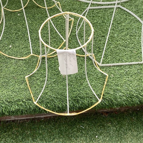 Job Lot Bundle Of Lamp Shade Wire Frames Reupholstering Refurbishing x7 Various - Picture 11 of 20