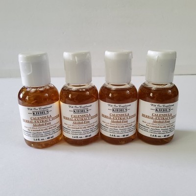 Lot Of 4- Kiehl's Calendula Herbal Extract Toner 1.4 oz / 40 ml, Sealed 