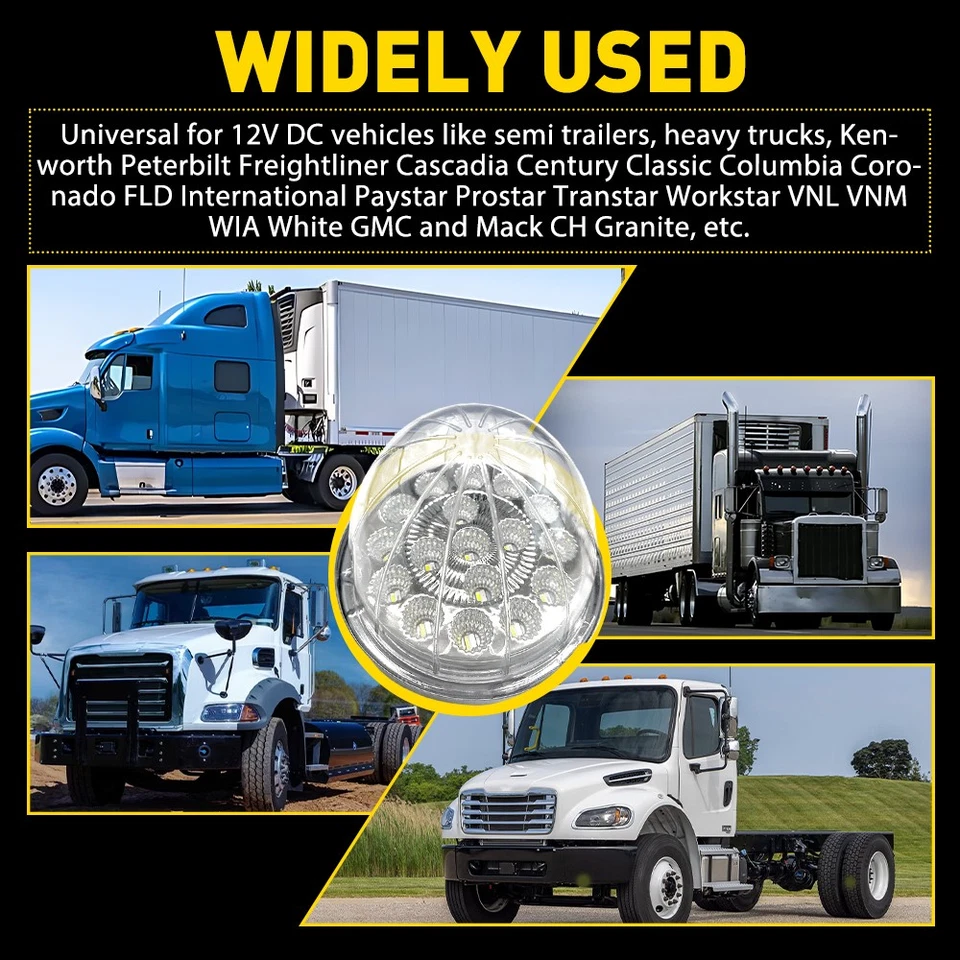 Doble Sandía Color Luz Brillante LED Rojo Lámpara Blanco Kit Lente Transparente 4 Cables 4 PIEZAS Foto 3 de 4