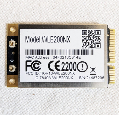 Compex WLE200NX Mini PCIe WLAN AR9280 802.11n 2x2 MIMO 2,4/5GHz 300Mbit