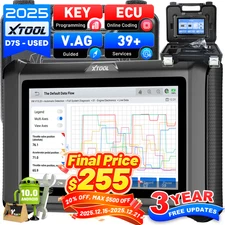USED XTOOL D7S V2.0 Full System Diagnostic Scan Tool 39+ Services Bi-directional