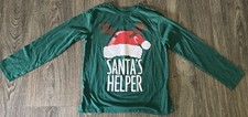 Children  s Place Boy Holiday Christmas Santa  s Helper Graphic Tee sz L 10/12 