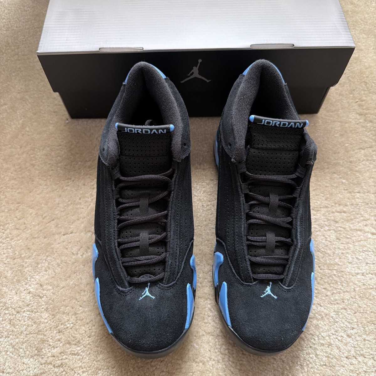 Nike Air Jordan 14 Retro Black University Blue | 2026 | Size 10