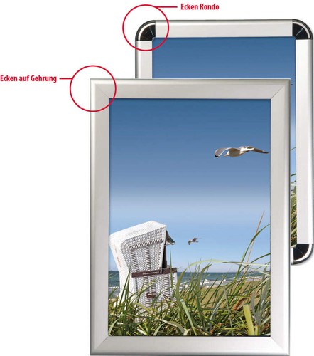 Alu Klapprahmen Posterrahmen – DIN A6 A5 A4 A3 A2 A1 A0 B2 B1 Wechselrahmen - Bild 3 von 33