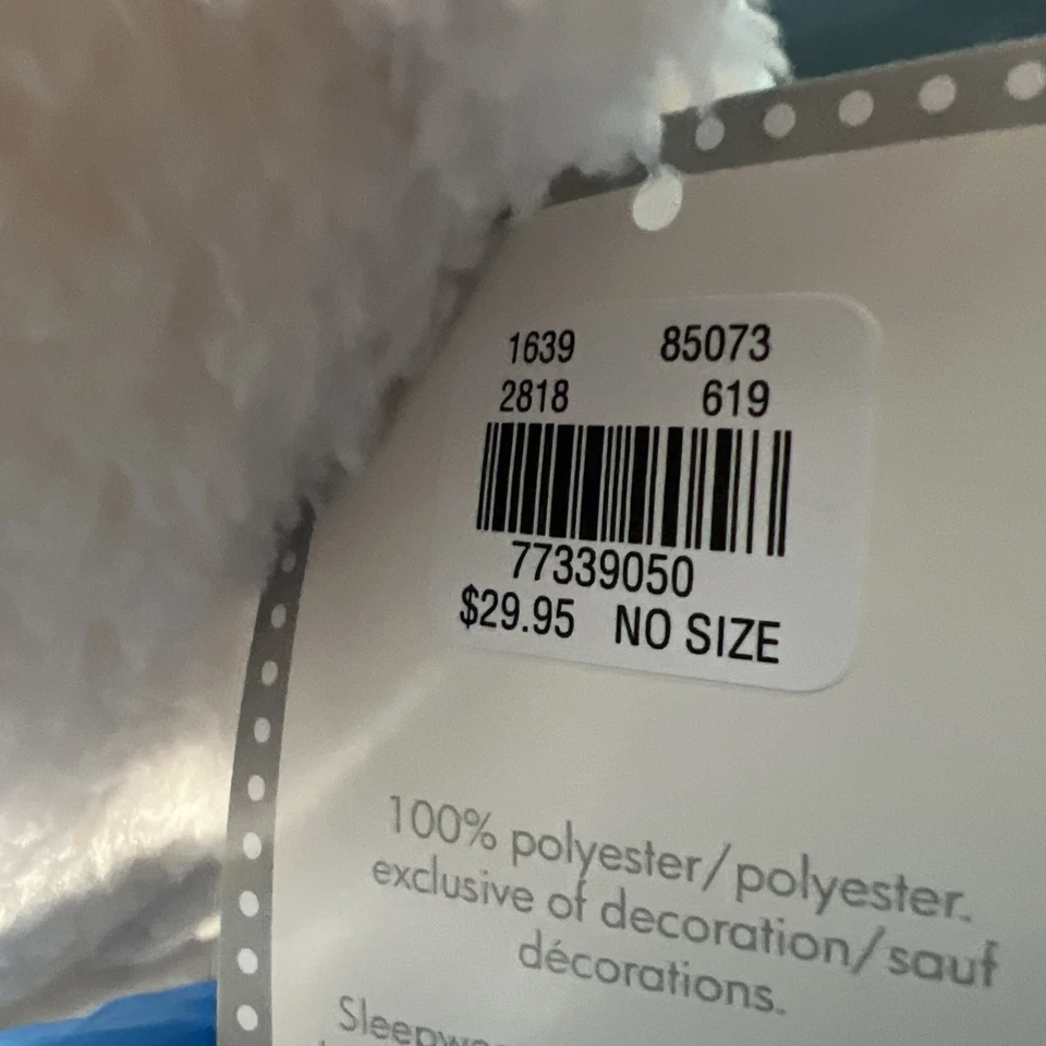 NUEVO Justice CAT COZY Crema Sherpa Usable Manta Bata con Capucha Nuevo con Etiquetas Talla Única Foto 4 de 4