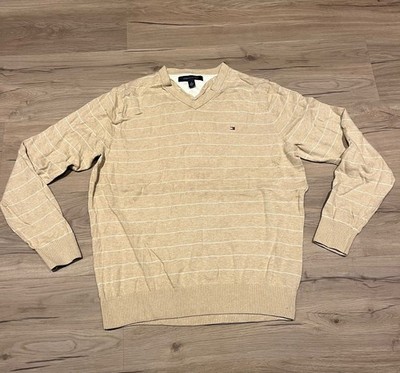 Tommy Hilfiger Herren Poloshirt Langarm Beige Gr.M
