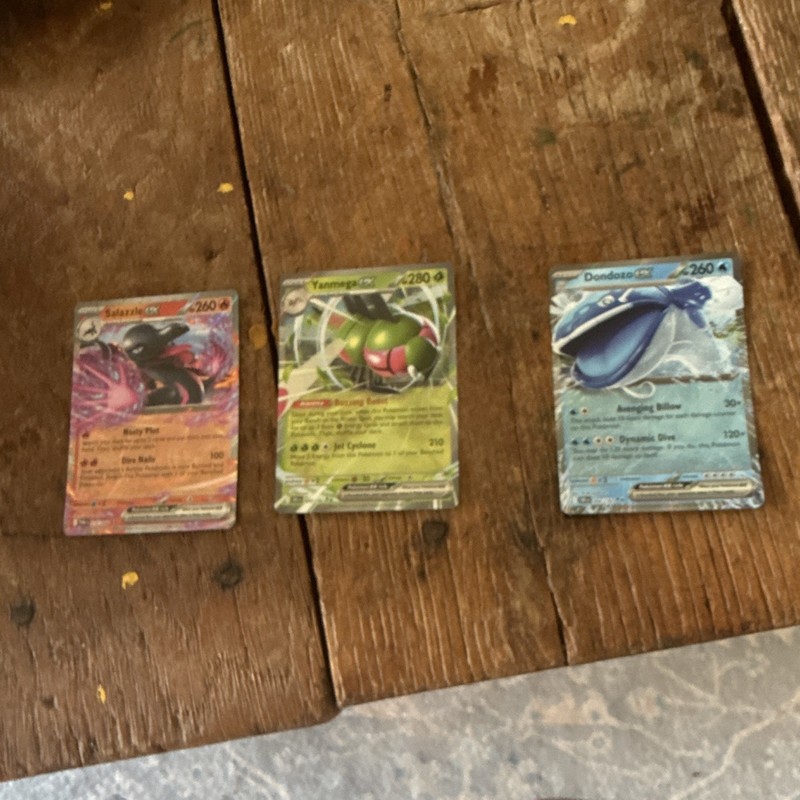 Pokemon TCG EX Holo 3-Card Lot English Salamence ex Yanmega ex Dondozo ex