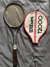 Wilson T2000 Tennis Racquet w/Cover 4 5/8 EXCELLENT NrNu Steel USA Connors 70s