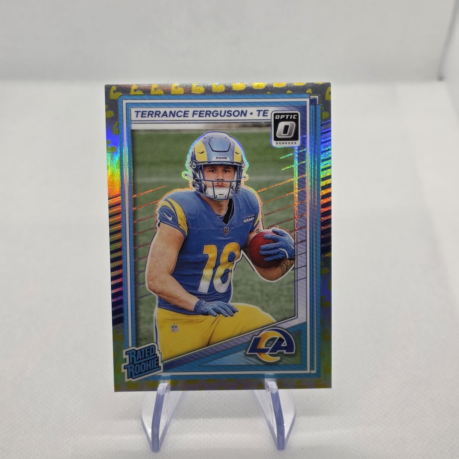 2025 Optic - Rated Rookie Terrance Ferguson #244 Flex Emoji Prizm (RC) SSP /199
