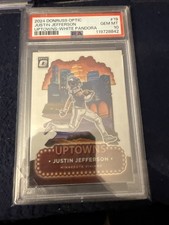 Justin Jefferson 2024 Optic Uptowns White Pandora 22/25 PSA 10