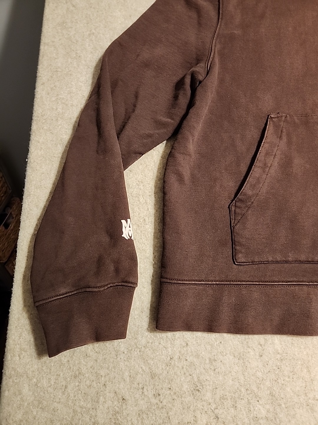 Authentic Amiri Brown Core Logo Hoodie brown color rust faded distressed L USA