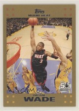 2007-08 Topps Gold /2007 Dwyane Wade #3 HOF d4v