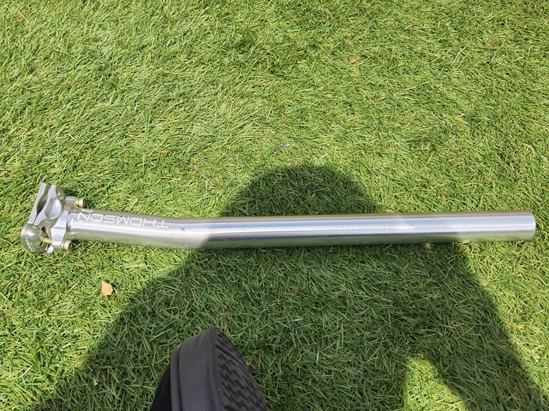 Thomson Elite Set Back Seatpost 27.2x410mm Silver beautiful condition