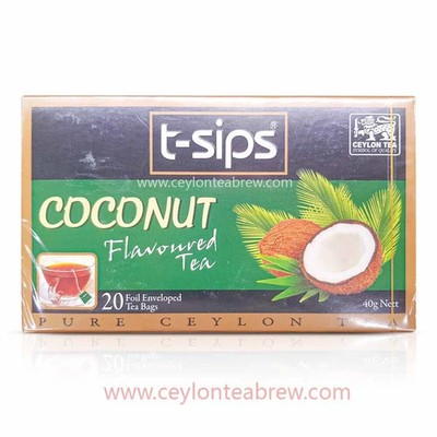 T-Sips Ceylon black tea with natural coconut flavored tea Healthy Tea