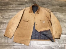 Carhartt Mens 6BLC Barn Chore Jacket Coat Blanket Lined 90s USA Made Size 50 Vtg