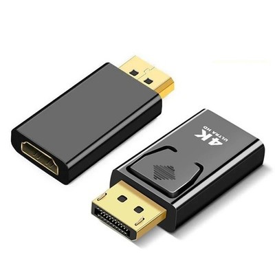 DP auf HDMI Adapter 4K Displayport zu HDMI Konverter Stecker Full HD Audio Video