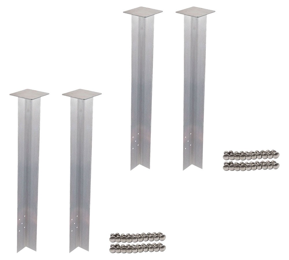 40"Viking Adjustable Aluminum Beacon Bracket for Headache Rack - Bolt-On - 2Pair