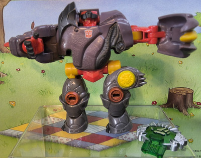 Transformers Cybertron Scout Class Backstop Complete With Cyber Planet Key