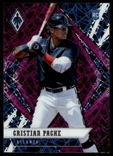 2021 Panini Chronicles #23 Cristian Pache RC Rookie Phoenix Purple Velocity