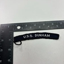 US Navy CARGO SHIP USS DURHAM Tab Patch (Rocker, UIM) 04A3