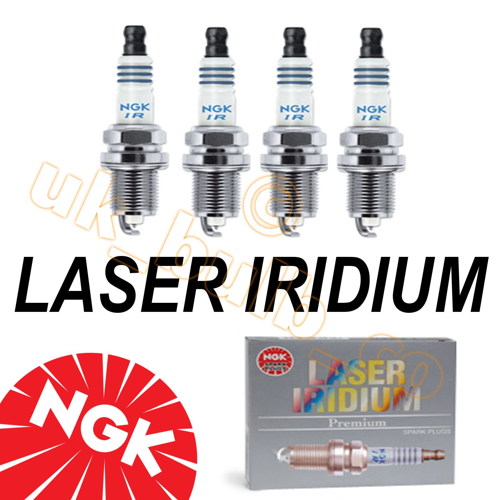 PEUGEOT 206 2.0 GTI180 04/03 NGK Laser Iridium Spark Plugs ILFR6B 6481 x4 plugs