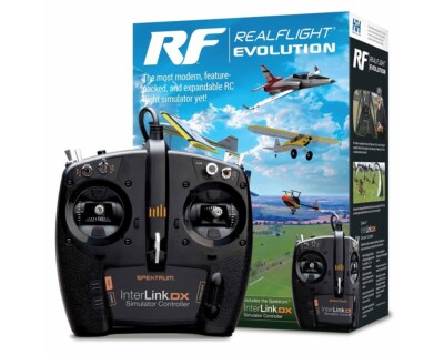Realflight Evolution RC Airplane Flight Simulator w/Interlink DX Controller MD2