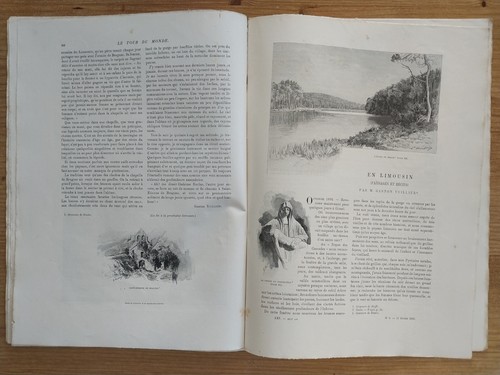 En LIMOUSIN Paysages et récits Uzerche Corrèze Le Tour du Monde 1893 - Picture 8 of 14
