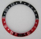 RED BLACK BEZEL INSERT FOR ROLEX SAPPHIRE GMT MASTER COKE 16710 16760