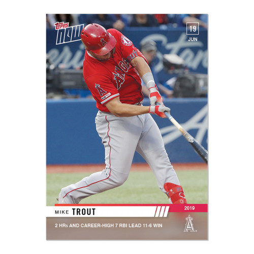 2019 Topps Now 401 Mike Trout