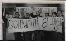 1964 Press Photo Senator Barry Goldwater Victory Dixville Notch, New Hampshire