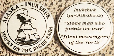 ALASKA INUKSHUK - POINTING STONE MAN - NATIONAL PARK TYPE TOKEN