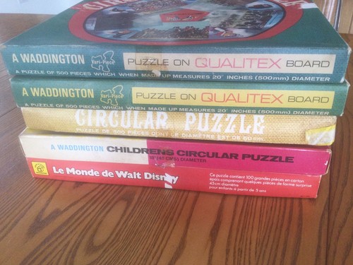 Bundle x 5 Waddingtons vintage circular jigsaw. Waterloo, military soldiers, car - Picture 2 of 23