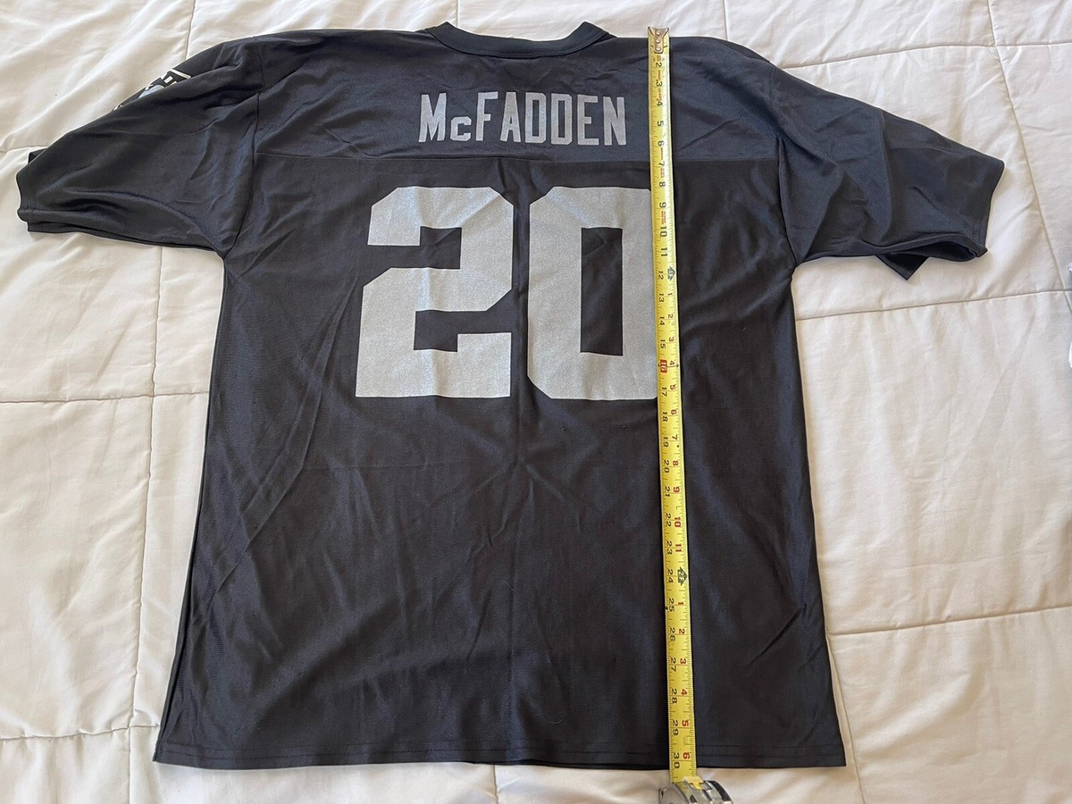NFL Team Apparel Oakland Raiders Jersey Mens L Black Darren