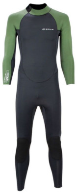 2022 Sola Mens H2O 4/3mm Fullsuit Black Green