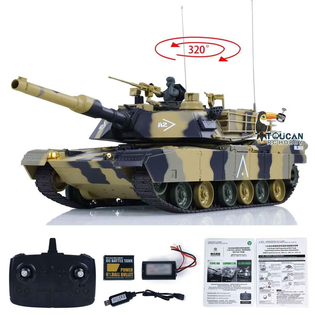 Henglong 1:24 Scale Radio Control Tanks & Military Vehicles for