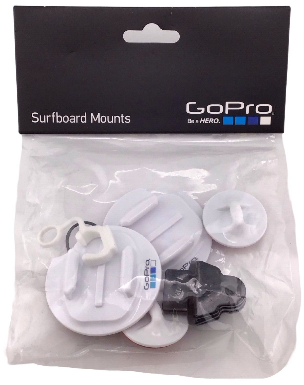 GoPro Hero Surf Snowboard Camera Mount 4-Piece Adhesive Kit New Sealed-image