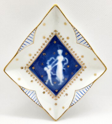 VTG 1930s Camille Theraud Limoges Art Nouveau Pâte-sur-Pâte Trinket Dish