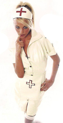 THE FEDERATION RUBBER LATEX NURSE DRESS BRAND NEW CROSS DRESS | eBay UK
