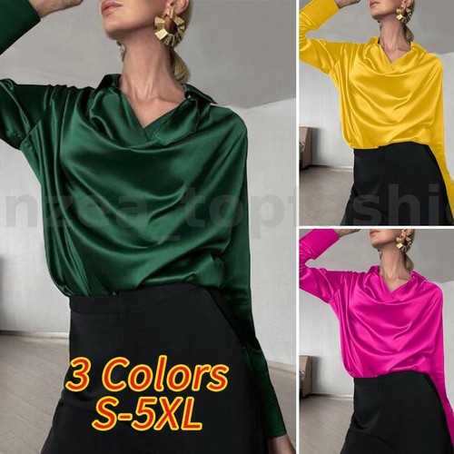 Womens Formal Elegant Shirts Long 