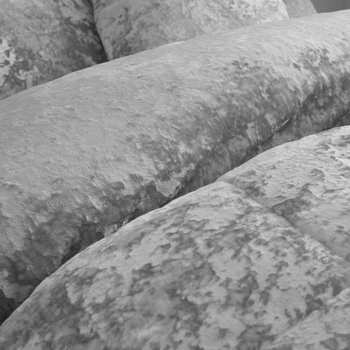 Catherine Lansfield Luxury Crushed Velvet Duvet Cover Bedroom Collection Silver - Picture 35 of 68