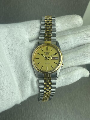 1995 Vintage Seiko 5 Automatic Mens Watch SNXJ89 Day/Date Japan | eBay