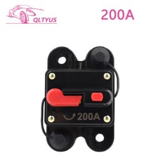 200 Amp Circuit Breaker with Manual Reset Fuse Holder 12V-48V DC For Car Marine