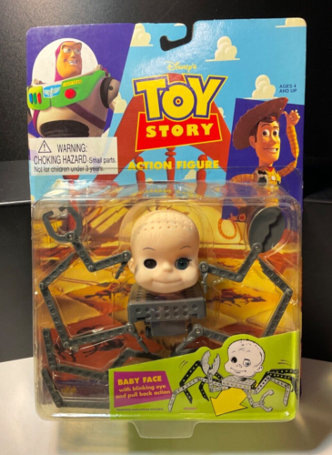 Vintage Toy Story Baby Face With Blinking Eye Thinkway Action Figure #62876 - Afbeelding 1 van 14