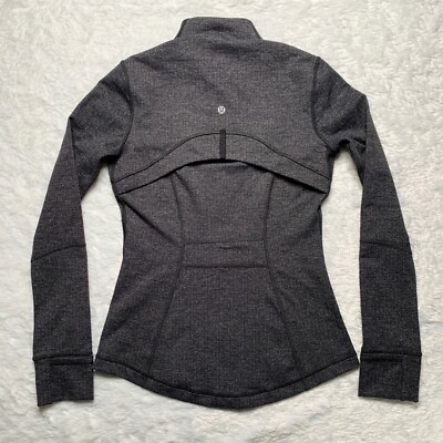 Lululemon Define Jacket Luon Variegated Knit Black Heathered